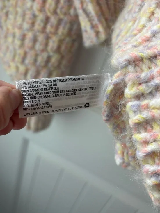 Universal Thread Pastel Multicolor Speckled Crewneck Sweater XXL NWT - Picture 4 of 5